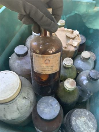 Vintage Baking and Candy Making Flavoring Bottles