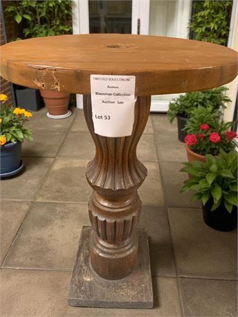 Vintage Wood Pedestal Plant/Fern Stand