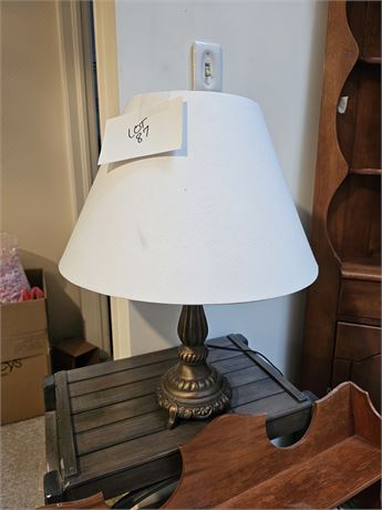 Metal Greytone Table Lamp