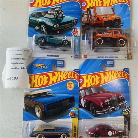 Hot Wheels Die Cast Cast Car Lot of 4