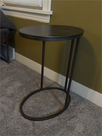 William Sonoma Duke Oval Side table cast Aluminum