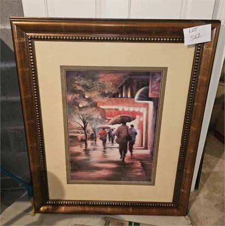 Large Carol Jessen " Second Street Drizzle" Art Print