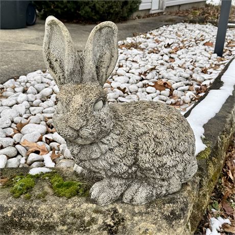 Large Concrete Rabbit Statue