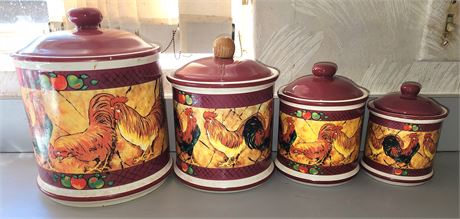 Rooster Canister Set