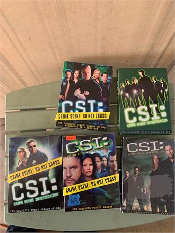 C.S.I. Crime Scene Investigation TV Show DVD Set Seasons 1-5 - 1 and 3 Sealed