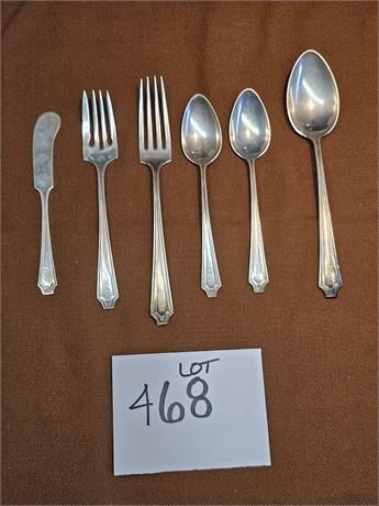 Sterling Whiting Flatware - Left Facing Lion Passand Pat 1922