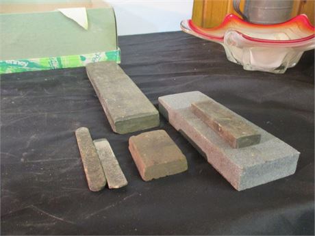 Vintage Lot of 5 assorted Flat sharpening honing Whetstones