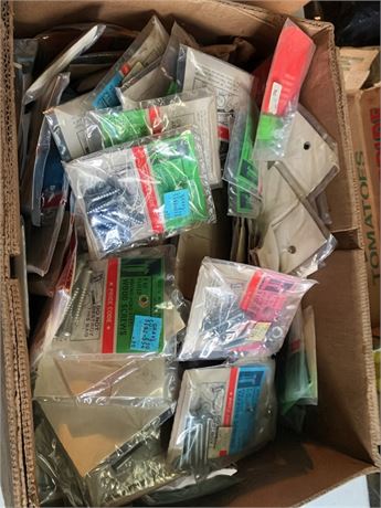 Metal Fastener Lot - Wood screws, Machine screws, Hollow Wall Anchors & More