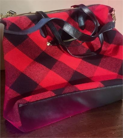 Vera Bradley Shopping Tote Bags, Talbots Buffalo Plaid Tote Purse