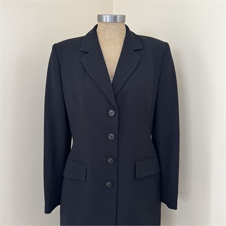 NEW Casual Corner Women's Long Black Blazer Jacket- Size 6