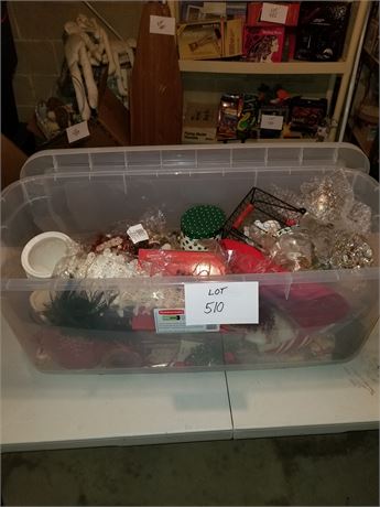 Large Lot Full of Christmas Decor- Ornaments, Figurines, Candle Holders & More