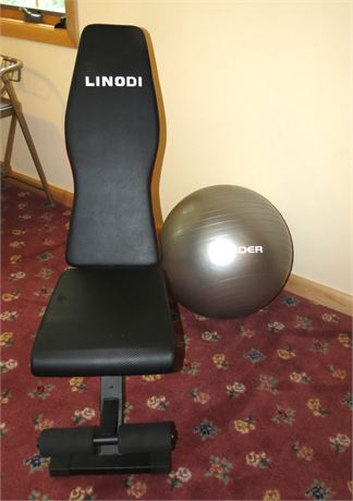 Weight Bench, Exercise Ball