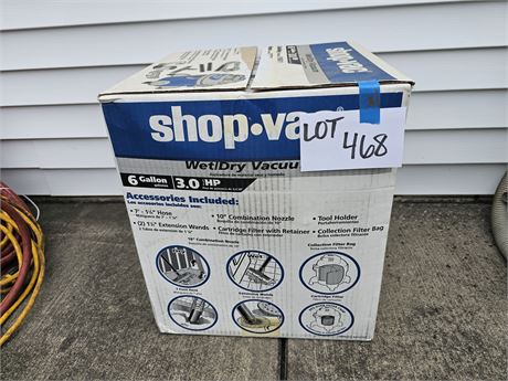 ShopVac 6 Gal 3.0hp