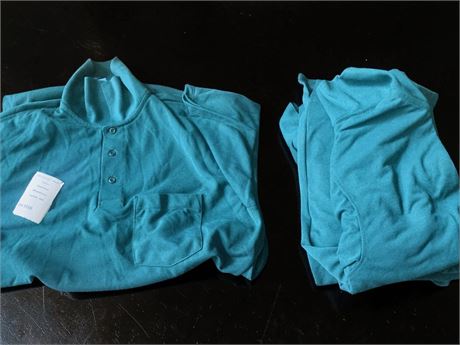 Lot of Teal Red Kap Polo Work Shirts W/Pocket (Size S)