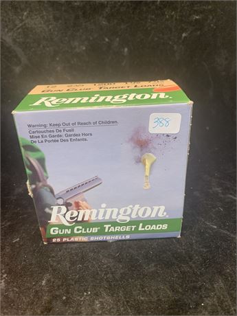 Remington 12 GA  Gun Club Target Loads 25 Shotgun Shells