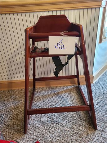 Wood Toddler High Chair