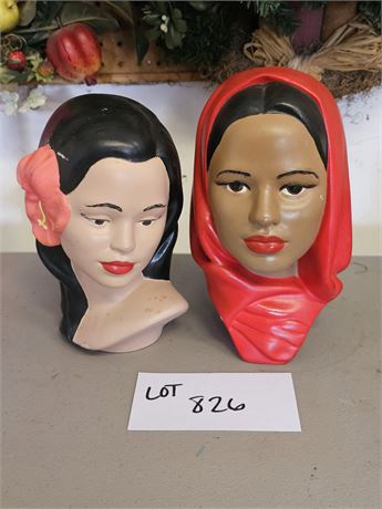 Ceramic Lady Heads