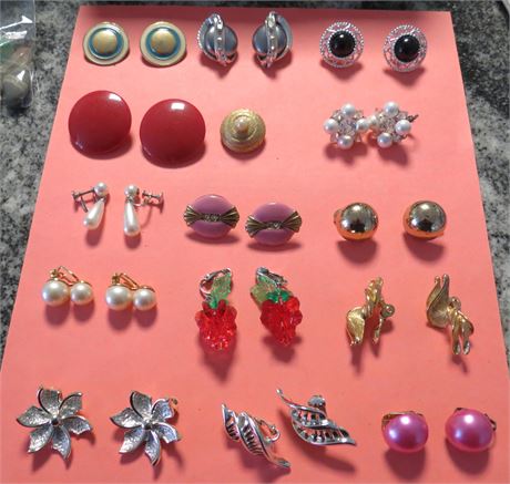 Costume Jewelry Clip On Earrings