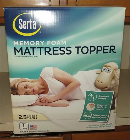 Serta Memory Foam Mattress Topper