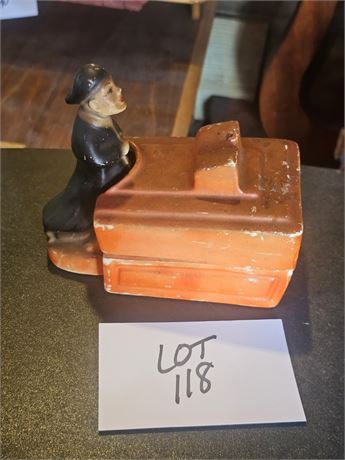 Vintage Ceramic Cold Painted X-Rated Figure