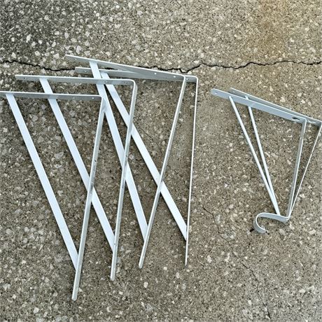 3 Pair Heavy Duty Shelf Brackets