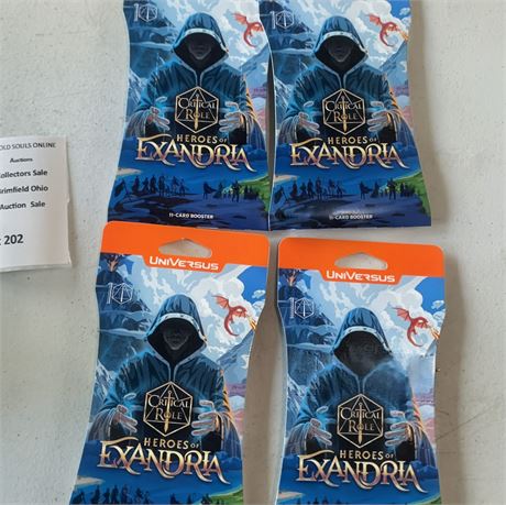 UniVersus Critical Role Heroes of Exandria Booster Pack Lot