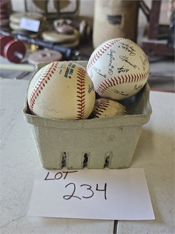 Mixed Hard Ball Baseballs- Signed Ball