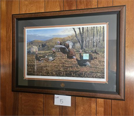 Signed "The Main Event" Turkey Print