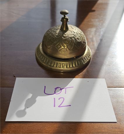 Antique Brass Counter Top Bell