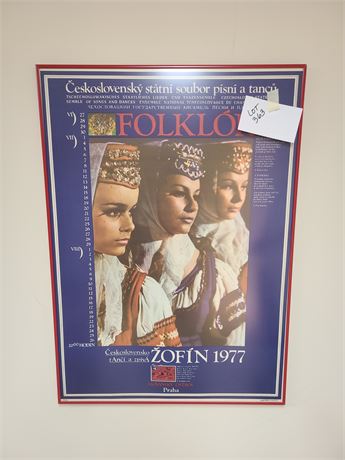 Zofin 1977 Framed Poster