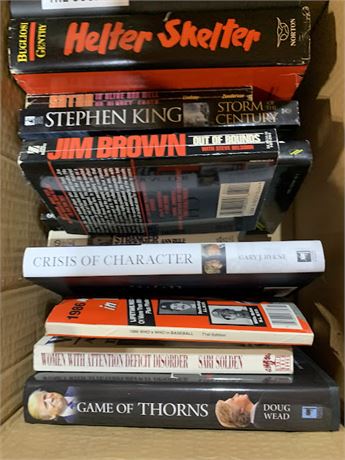 Game Of Thorns - Stephen King -Helter Skelter -1986 Who's Who Of Baseball & More