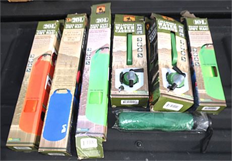 Camping Bags, Water Carriers, Etc