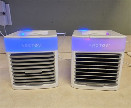ARCTOS Mini Lighted/Color Changing Evaporated Air Cooler-Set of 2