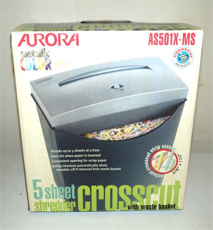 Aurora 5 Sheet Shredder