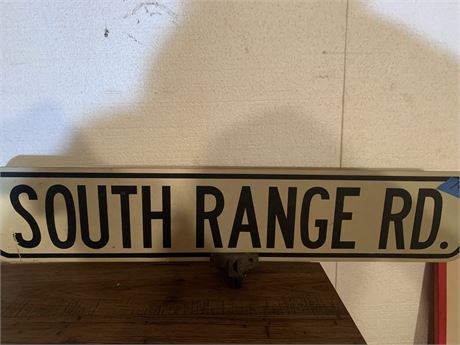 Street Sign - South Range Rd