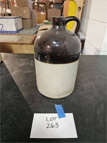 Brown & White Pottery Jug