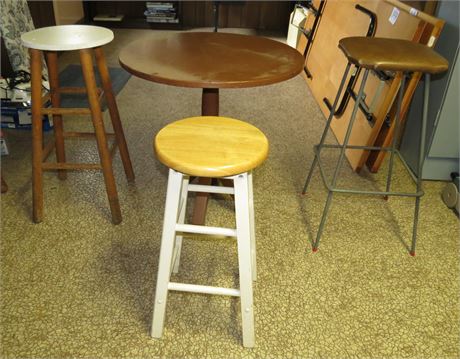 Stools, Small Table