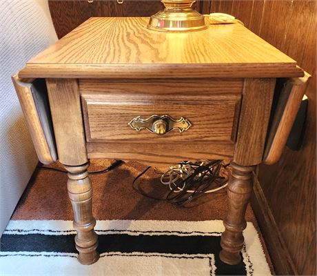 Drop-Leaf End Table