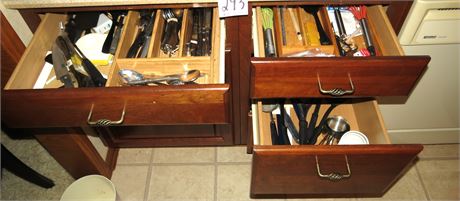 Kitchen Drawers Cleanout: Flatware, Utensils, Etc