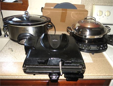 Rival Crock Pot, Nuwave Induction Cooktop, Rival Griddle