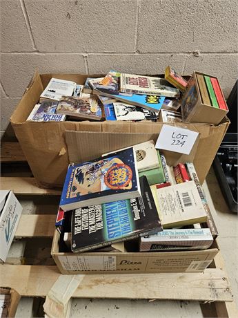 Large Lot Of Mixed Books- Hardcover, Paperbacks, Novel, Fantasy, Mystery & More