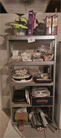 Large Shelf Packed With Professional & Non-Professional Cake Decorating Tools