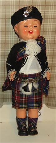 Vintage Scottish Boy Doll