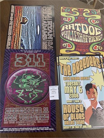 Assorted Rock Poster Lot of 6