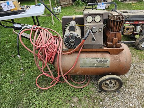 Sears 2HP Twin Cylinder Air Compressor Paint Sprayer