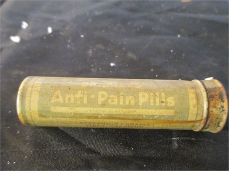 Vintage Dr Mile's Anti Pain Medicine Pills 1940's Tin