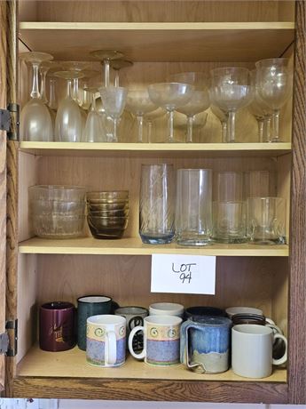 Cupboard Cleanout: Mugs, Bowls, Wine Glasses & More