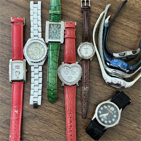 Lot of Mixed Watches - Digital, Betty Boop, Fashion