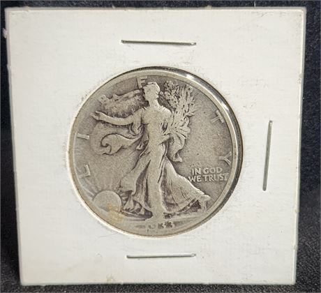 1933-S Silver Walking Liberty Half-Dollar