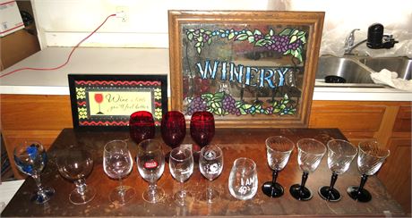 Wine Glasses, Wine Decor